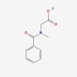 2-(N-Methylbenzamido)acetic acid chemical structure (CAS 2568-34-5)