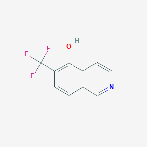 6-(Trifluoromethyl)isoquinolin-5-ol chemical structure (CAS 2568073-22-1)