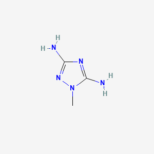 1-Methyl-1H-1,2,4-triazole-3,5-diamine chemical structure (CAS 25688-67-9)
