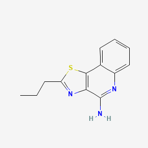 2-Propylthiazolo[4,5-c]quinolin-4-amine chemical structure (CAS 256922-53-9)