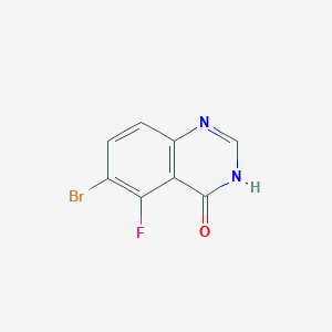 6-Bromo-5-fluoroquinazolin-4(3H)-one chemical structure (CAS 2569245-87-8)