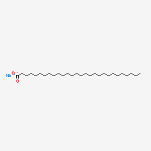 Sodium octacosanoate chemical structure (CAS 25728-82-9)