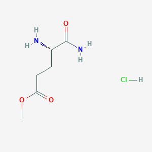 (S)-Methyl 4,5-diamino-5-oxopentanoate hydrochloride chemical structure (CAS 257288-44-1)