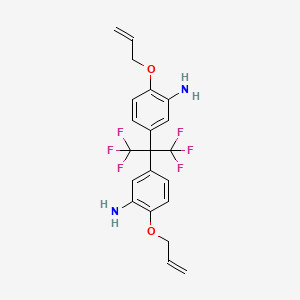 5,5'-(Hexafluoropropane-2,2-diyl)bis(2-(allyloxy)aniline) chemical structure (CAS 2573217-07-7)