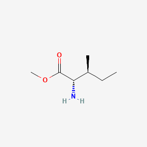 (2S,3S)-Methyl 2-amino-3-methylpentanoate chemical structure (CAS 2577-46-0)
