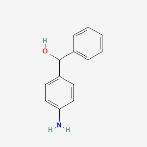 (4-Aminophenyl)(phenyl)methanol chemical structure (CAS 25782-57-4)