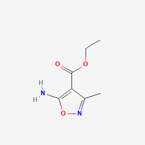 Ethyl 5-amino-3-methylisoxazole-4-carboxylate chemical structure (CAS 25786-72-5)