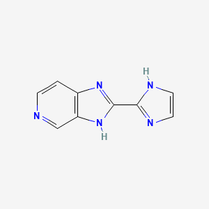2-(1H-Imidazol-2-yl)-3H-imidazo[4,5-c]pyridine chemical structure (CAS 2578957-63-6)