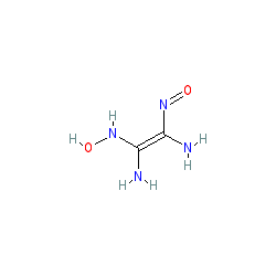 Diaminoglyoxime chemical structure (CAS 2580-79-2)