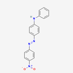 4-((4-Nitrophenyl)diazenyl)-N-phenylaniline chemical structure (CAS 2581-69-3)