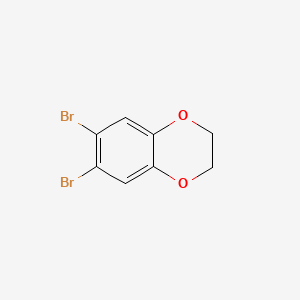 6,7-Dibromo-2,3-dihydrobenzo[b][1,4]dioxine chemical structure (CAS 25812-80-0)