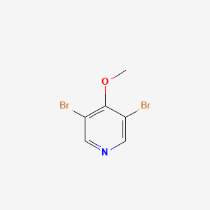 3,5-Dibromo-4-methoxypyridine chemical structure (CAS 25813-24-5)