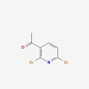 1-(2,6-Dibromopyridin-3-yl)ethanone chemical structure (CAS 258262-44-1)