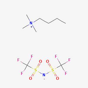 N,N,N-Trimethylbutan-1-aminium bis((trifluoromethyl)sulfonyl)amide chemical structure (CAS 258273-75-5)