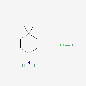 4,4-Dimethylcyclohexanamine hydrochloride chemical structure (CAS 25834-99-5)