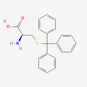 (S)-2-Amino-3-(tritylthio)propanoic acid chemical structure (CAS 25840-82-8)