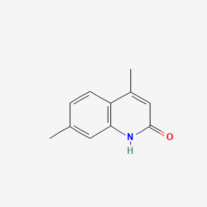 4,7-Dimethylquinolin-2(1H)-one chemical structure (CAS 2585-18-4)