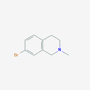7-Bromo-2-methyl-1,2,3,4-tetrahydroisoquinoline chemical structure (CAS 258515-54-7)