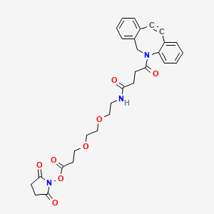 DBCO-PEG2-NHS ester chemical structure (CAS 2585653-12-7)