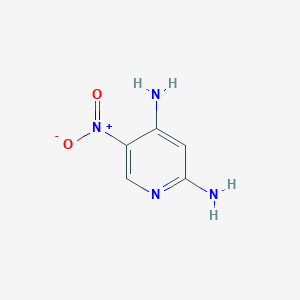 5-Nitropyridine-2,4-diamine chemical structure (CAS 2586-99-4)