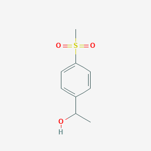 1-(4-Methanesulfonylphenyl)ethan-1-ol chemical structure (CAS 25888-99-7)