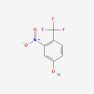 3-Nitro-4-(trifluoromethyl)phenol chemical structure (CAS 25889-36-5)