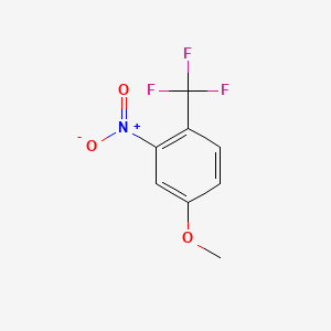 4-Methoxy-2-nitro-1-(trifluoromethyl)benzene chemical structure (CAS 25889-37-6)