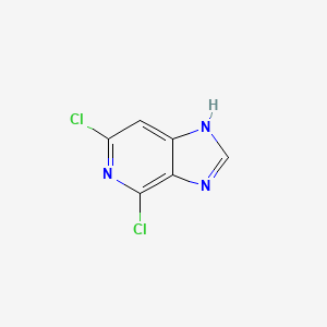 4,6-Dichloro-1H-imidazo[4,5-c]pyridine chemical structure (CAS 2589-12-0)