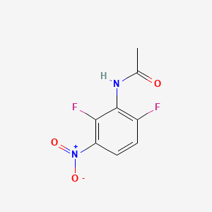 N-(2,6-Difluoro-3-nitrophenyl)acetamide chemical structure (CAS 25892-08-4)