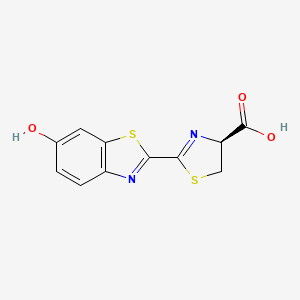 (S)-2-(6-Hydroxybenzo[d]thiazol-2-yl)-4,5-dihydrothiazole-4-carboxylic acid chemical structure (CAS 2591-17-5)