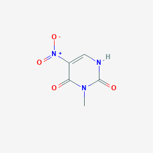 3-Methyl-5-nitropyrimidine-2,4(1H,3H)-dione chemical structure (CAS 25912-37-2)