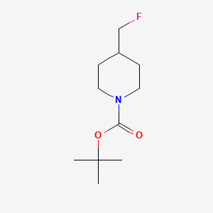tert-Butyl 4-(fluoromethyl)piperidine-1-carboxylate chemical structure (CAS 259143-03-8)