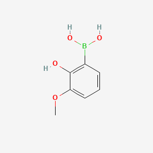 (2-Hydroxy-3-methoxyphenyl)boronic acid chemical structure (CAS 259209-17-1)