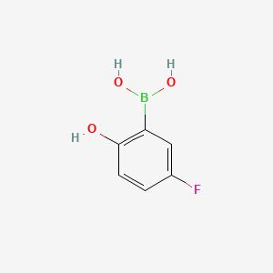 (5-Fluoro-2-hydroxyphenyl)boronic acid chemical structure (CAS 259209-20-6)