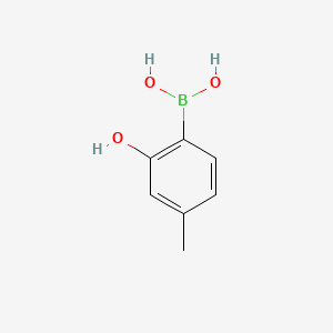 (2-Hydroxy-4-methylphenyl)boronic acid chemical structure (CAS 259209-25-1)