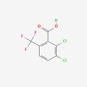 2,3-Dichloro-6-(trifluoromethyl)benzoic acid chemical structure (CAS 25922-43-4)