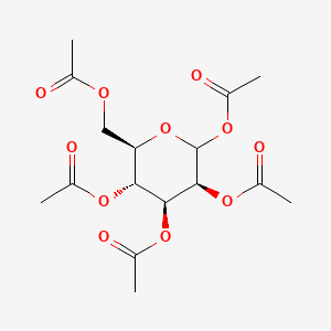 (3S,4S,5R,6R)-6-(Acetoxymethyl)tetrahydro-2H-pyran-2,3,4,5-tetrayl tetraacetate chemical structure (CAS 25941-03-1)