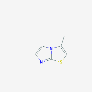 3,6-Dimethylimidazo[2,1-b]thiazole chemical structure (CAS 25944-60-9)