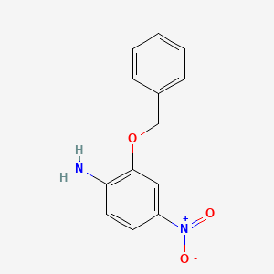 2-(Benzyloxy)-4-nitroaniline chemical structure (CAS 25945-96-4)