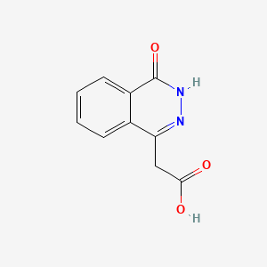 2-(4-Oxo-3,4-dihydrophthalazin-1-yl)acetic acid chemical structure (CAS 25947-11-9)