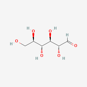 (2R,3R,4R,5R)-2,3,4,5,6-Pentahydroxyhexanal chemical structure (CAS 2595-97-3)