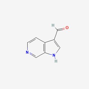 1H-Pyrrolo[2,3-c]pyridine-3-carbaldehyde chemical structure (CAS 25957-65-7)