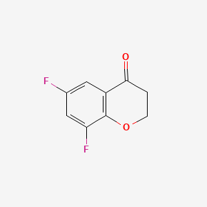 6,8-Difluorochroman-4-one chemical structure (CAS 259655-01-1)