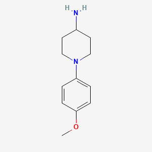 1-(4-Methoxyphenyl)piperidin-4-amine chemical structure (CAS 259663-88-2)