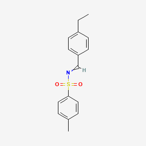 N-(4-Ethylbenzylidene)-4-methylbenzenesulfonamide chemical structure (CAS 259678-17-6)
