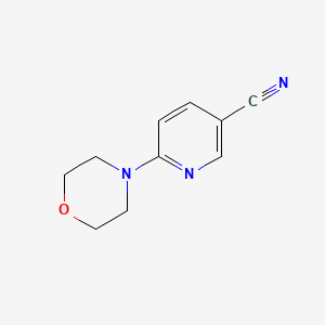 6-Morpholinonicotinonitrile chemical structure (CAS 259683-28-8)