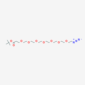tert-Butyl 1-azido-3,6,9,12,15,18,21-heptaoxatetracosan-24-oate chemical structure (CAS 2596867-40-0)
