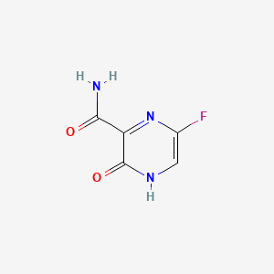 6-Fluoro-3-oxo-3,4-dihydropyrazine-2-carboxamide chemical structure (CAS 259793-96-9)