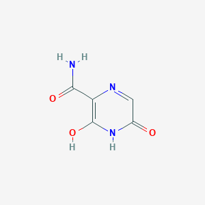 3-Hydroxy-5-oxo-4,5-dihydropyrazine-2-carboxamide chemical structure (CAS 259793-98-1)