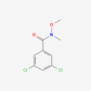 3,5-Dichloro-N-methoxy-N-methylbenzamide chemical structure (CAS 259796-12-8)